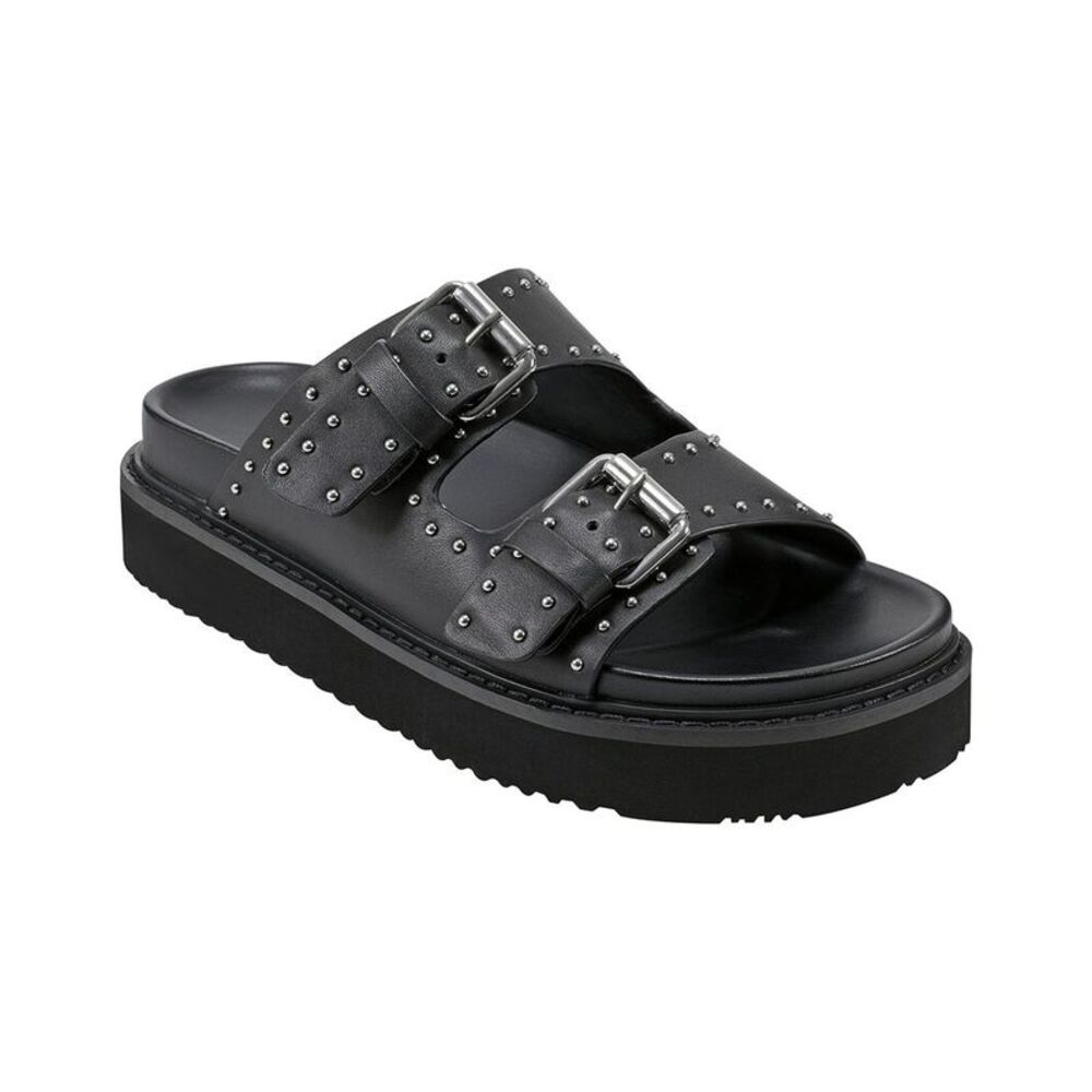 Marc Fisher Ltd Agusta Leather Sandal, Black
